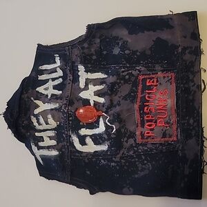 Black Denim Cuatom Vest